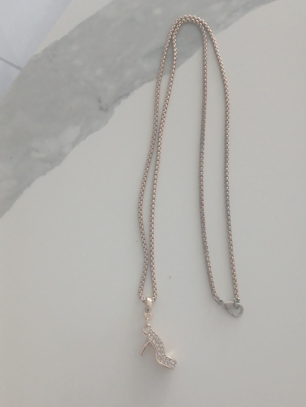 Elegant High Heel Pendant Necklace - Women Jewelry